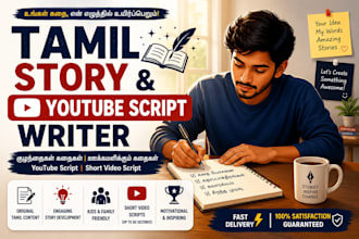 write engaging tamil stories and youtube scripts