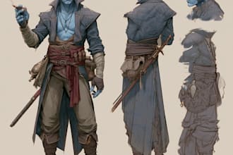 dnd character design and illustration