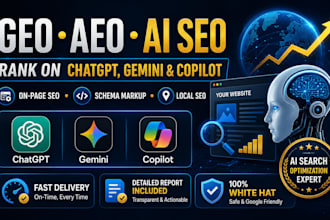do GEO, aeo and ai SEO to rank your website on chatgpt and gemini