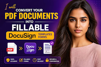 convert your PDF documents into fillable docusign templates forms