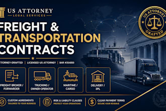 draft a master transportation and delivery service contract