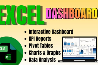 analyze data and create professional microsoft excel dashboards