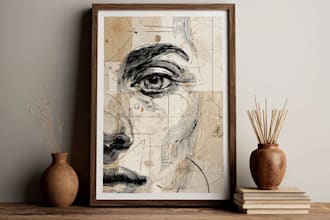 design custom printable wall art for your etsy or home