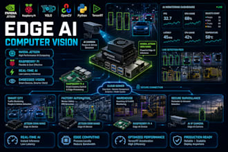 develop edge ai, nvidia jetson, raspberry pi and computer vision solutions