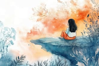 do a watercolor illustration