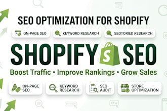 shopify SEO to boost traffic and ecommerce website sales