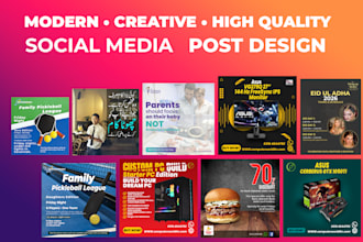 design creative instagram, facebook posts