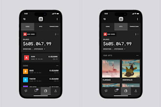 develop a decentralized crypto wallet app for IOS and android