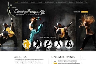 build squarespace dance studio website ballet school website choreography site