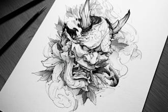 design a professional japanese tattoo design