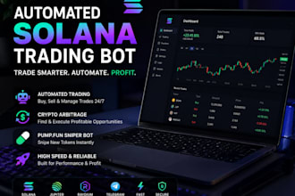 build solana trading bot, arbitrage bot , pump fun bot