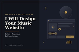 design bandzoogle website redesign music website banzoogle merch store