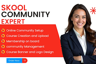 setup skool community skool online course circle so ghl learnworlds community