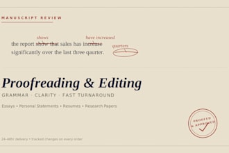 edit and proofread your paper