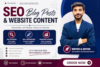 write high quality website content and blog posts