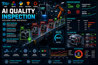 develop ai quality inspection, defect detection, industrial computer vision