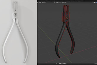 realistic 3d surgical instrument