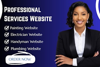 design electrician painting solar handyman plumbing website with SEO