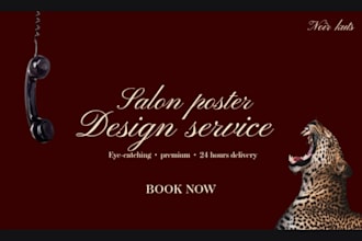 design luxury salon poster for your beauty brand