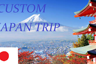 create  a custom japan itinerary