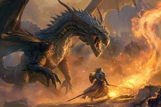 illustrate fantasy book cover, children book cover design