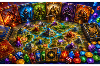 custom card game design board game art game design trading card game board game