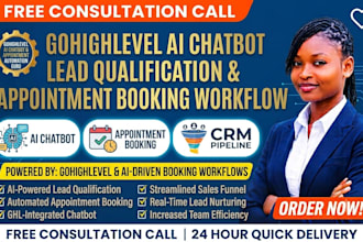 build gohighlevel ai chatbot lead qualification workflow and appointment booking