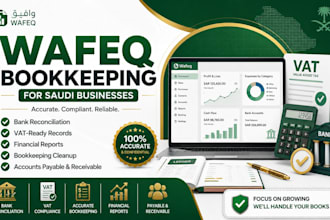 do wafeq bookkeeping, bank reconciliation and vat for saudi businesses