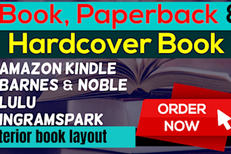 do book formatting, book typesetting, print ready pdf and interior book layout
