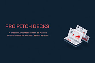 design an investor pitch deck powerpoint or google slides presentation