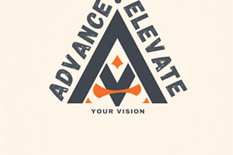 design a modern minimalist 2d logo for your business