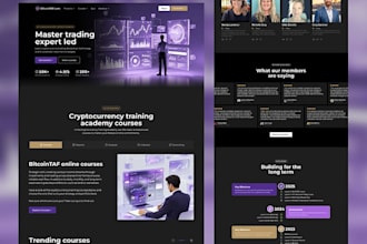 design wordpress elearning website online course membership tutor lms website