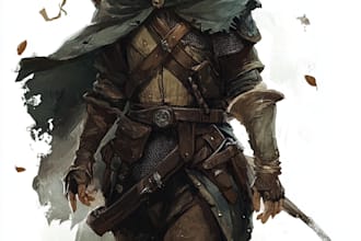 draw a fantasy character ilustration