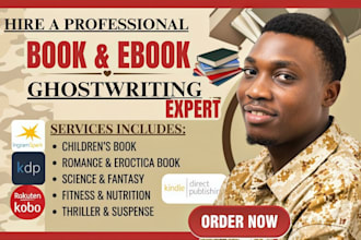 be nonfiction ebook writer self help ebook ghostwriter, amazon kdp book writer