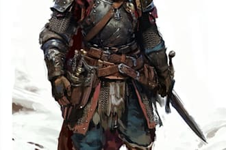 fantasy dnd character illustration
