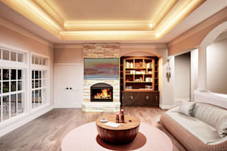 create professional 3d interior architectural renders