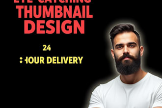 eye catching youtube thumbnail design for your video