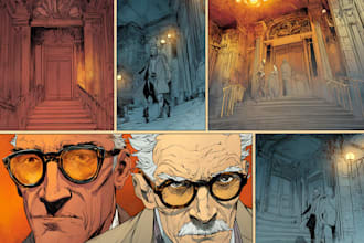digitally color your comic book or webcomics professionally