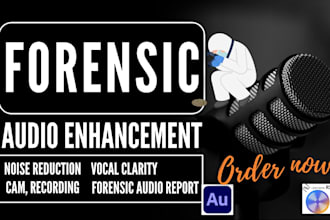 do forensic audio cleanup, detect background voices, and enhance audio quality