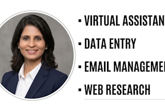 be your executive virtual assistant for admin tasks, email, calendar management