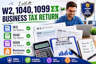 do w2, 1040, 1099 and business tax return