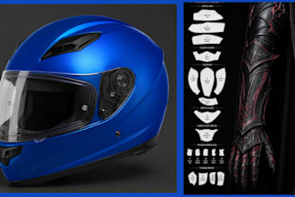 create custom cosplay armor, helmet, mask, prop, pepakura and eva foam templates
