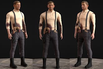 create 3d characters and assets for both games and vfx