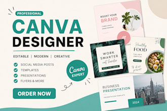 design professional canva templates for your brand