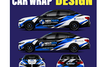 design professional car wrap and vehicle wrap