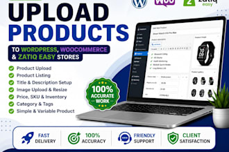 do product upload to wordpress woocommerce and zatiq