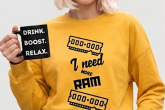 design sleek and modern apparel for your brand