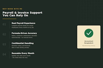 set up your payroll sheet and invoice tracker in excel