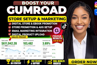 setup gumroad store and promote your digital products market your gumroad ebook