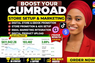 setup gumroad store and promote your digital products market your gumroad ebook